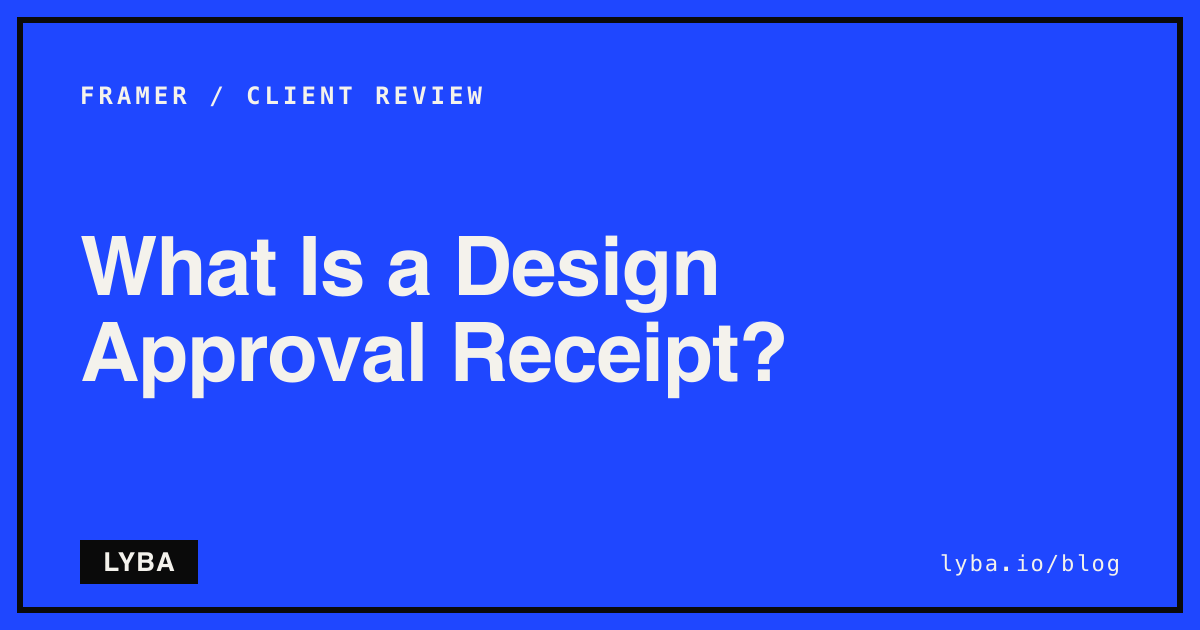 What Is a Design Approval Receipt?